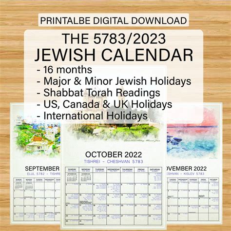 Jewish Calendar Year 5783 2025 Calendar Overview