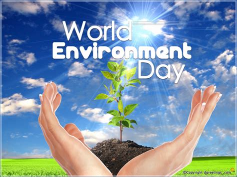 World environment day's primary aim is to raise awareness of environmental issues and the importance of protecting mother nature from these issues. World Environment Day | Dgreetings.com