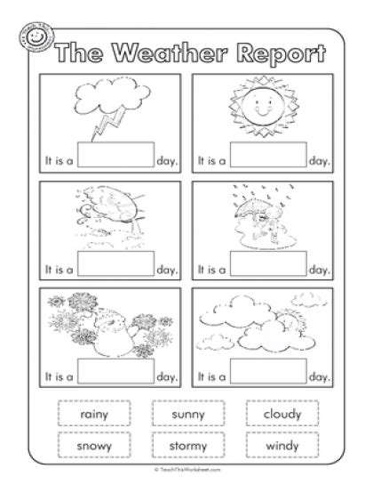 Science Worksheets For Grade 1 1st Grade Science Test By The Weather
