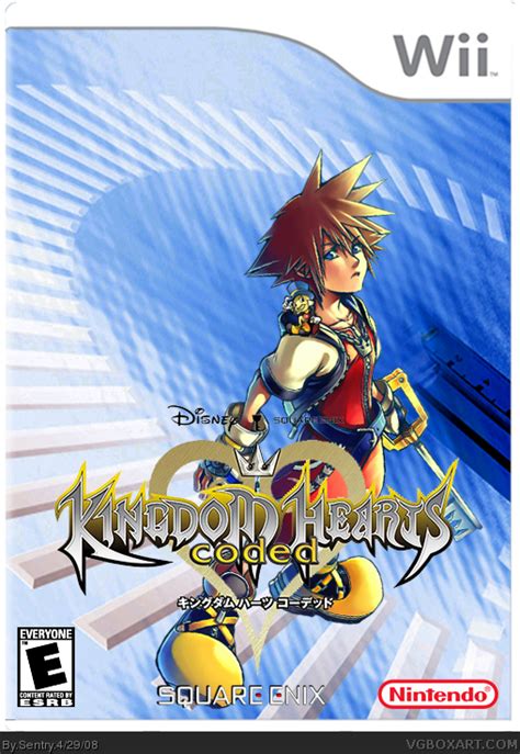 Kingdom Hearts Coded Wii Box Art Cover By Sentry