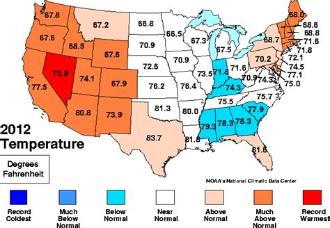 Us Temperature Trend Maps Usda Ars