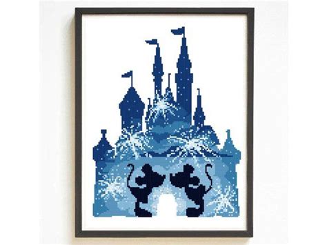 Old castle cross stitch pdf pattern, landscape castle counted cross stitch pattern, instant download needlepoint winter woodland pdf pattern. Castle Mouse modern floral cross stitch pattern, counted ...