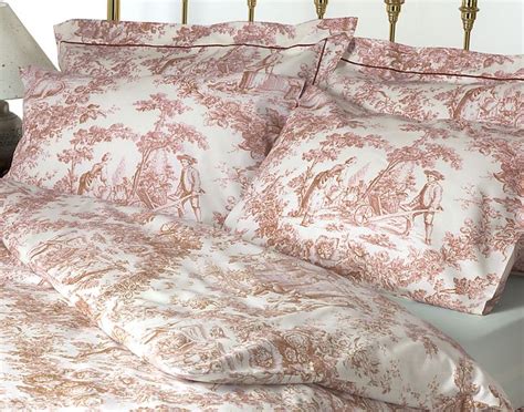 Toile Duvet Cover Pink
