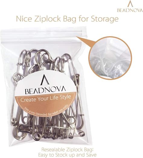 Beadnova 4 Inch Large Safety Pins For Clothes Big Safety Pins Heavy