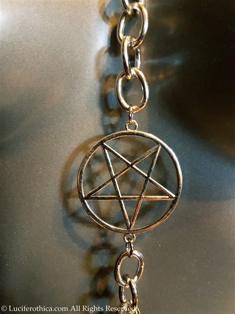 Sigil Of Lucifer Pentagram Hexagram Body Chain Harness Belt