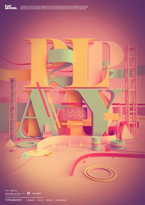 3d Typographic Artworks By Peter Tarka