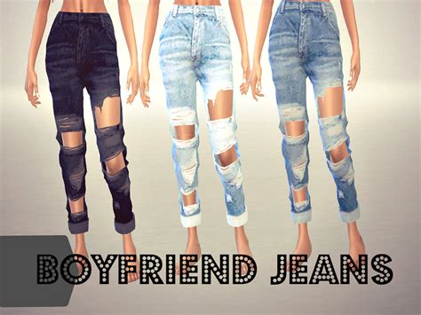 The Sims Resource Boyfriend Jeans Mesh Needed