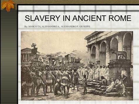 Italy7 Slavery In Ancient Rome
