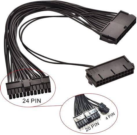 Buy Ddb Dual Psu 24 Pin Atx Motherboard Adapter Cable 204 Pin Dual Psu
