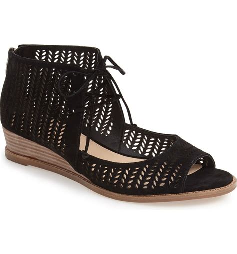 Vince Camuto 'Remme' Cutout Lace-Up Wedge Sandal (Women) (Nordstrom Exclusive) | Nordstrom