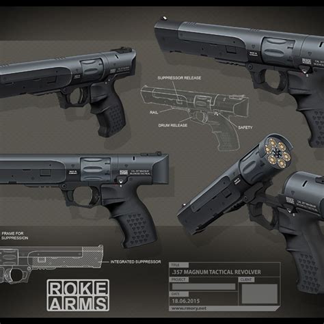 Artstation 357 Magnum Tactical Revolver Kris Thaler