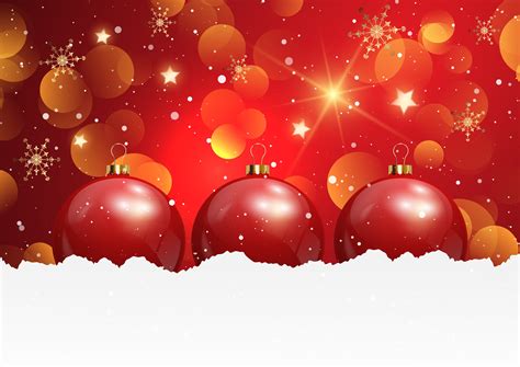 Christmas Background With Baubles In Snow 688536 Vector