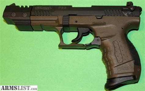 Armslist For Sale Walther P22 Long Barrel Od Green And Black