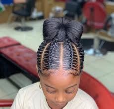 Separate the hair in the middle and make two tall pigtails. Simple & Easy 7 year old Black Girl Hairstyles | African ...