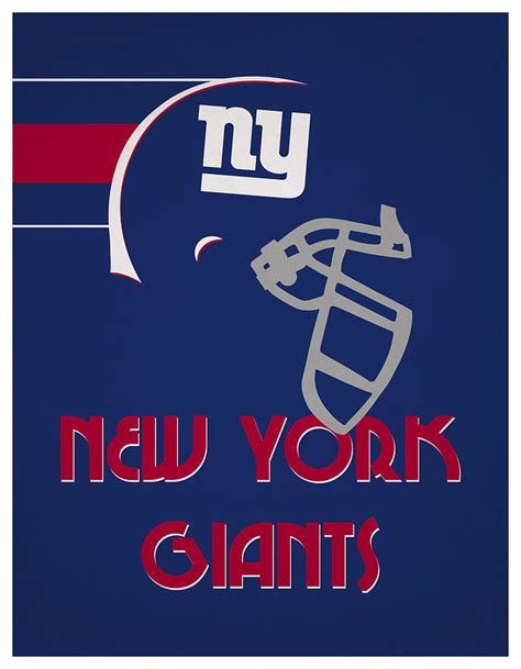 New York Giants Team Vintage Art Mixed Media By Joe Hamilton Fine Art