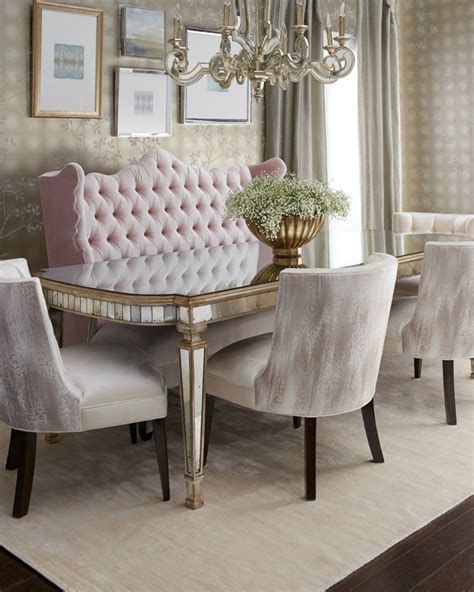 <p>if you are looking to decorate your dining space for a formal occasion, getting a mirrored dining table would indeed be a very good idea. See Your Face in Every Surface with Mirrored Furniture