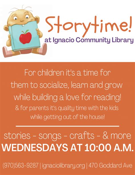 storytime ignacio community library