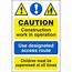 Caution Construction Work In Progress Parent Warning Signs  Multi