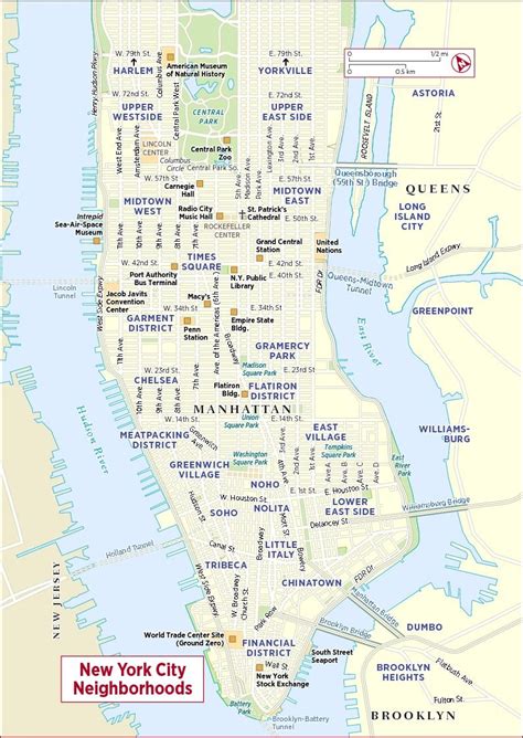 Printable Map Of New York City Neighborhoods