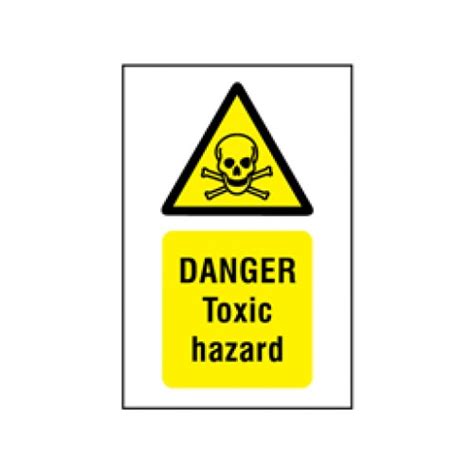 Danger Toxic Hazard Symbol And Text Safety Sign Chemical