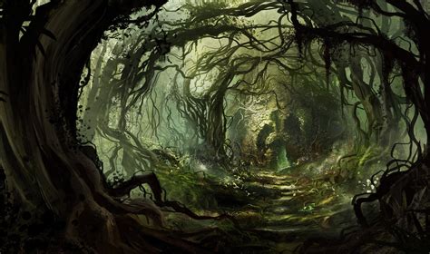 Artwork Forest Fantasy Art Wallpapers Hd Desktop And