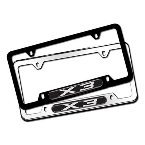 Having the license plate centered on a mount contoured to fit the bumper looks like a much more polished solution. Genuine BMW 82-12-0-418-626 | X3 License Plate Frame | FREE Shipping on Most Orders $299+ OEMG ...