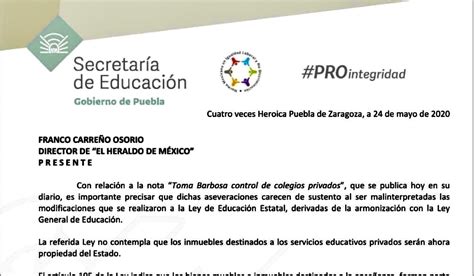 Sep Puebla Explica Ajustes A Ley De Educaci N Sobre Escuelas Privadas