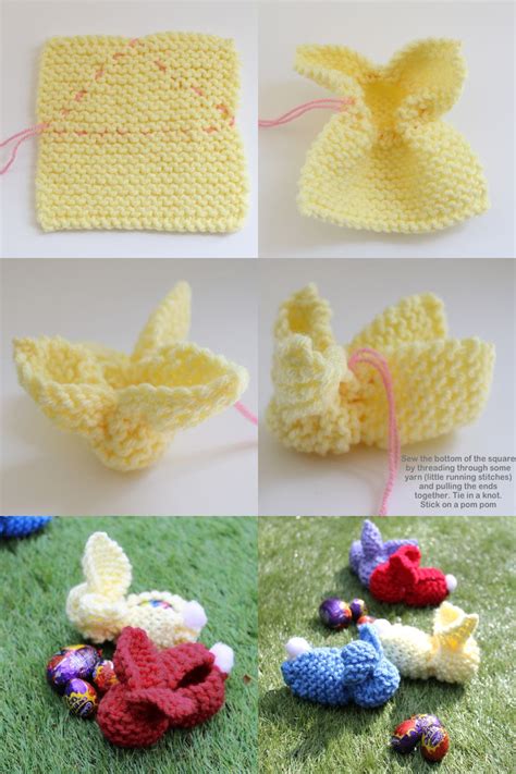 Easter Bunny Quick And Easy Craft Knitted Easter Crafts Easter