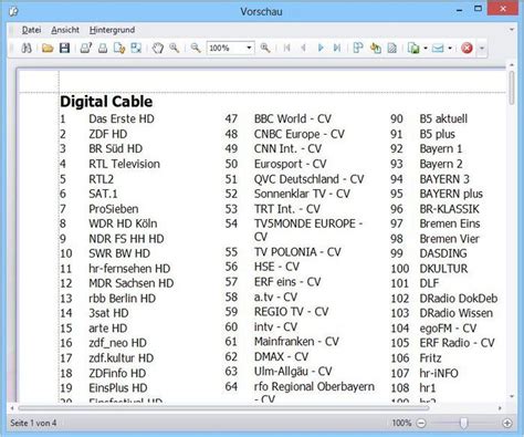 Unitymedia senderliste tv senderliste zum ausdrucken 2020 / lampendesign: Tv Senderliste Zum Ausdrucken 2017