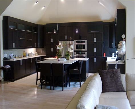 Dark wood kitchen flooring ideas. 25+ best dark cabinets w/light or dark floor? images by ...