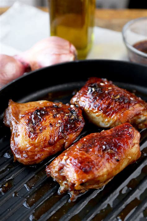 Mix together well and bring to a gentle simmer. Baked Chicken Thighs with Soy Marinade | Pickled Plum ...