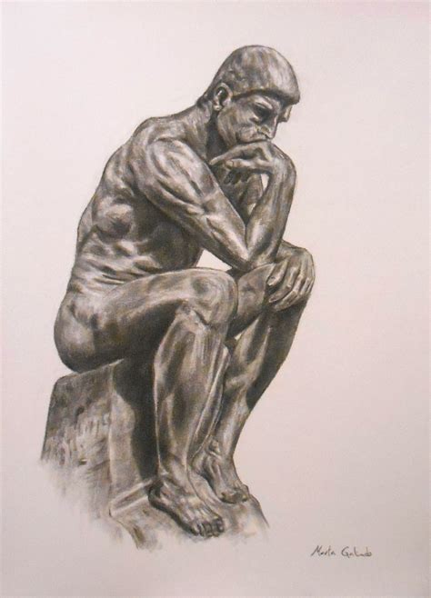 The Thinker Drawing At GetDrawings Free Download