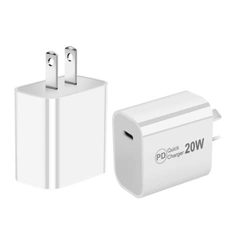 Universal 20w Usb C Quick Charger Pd Wall Charger White