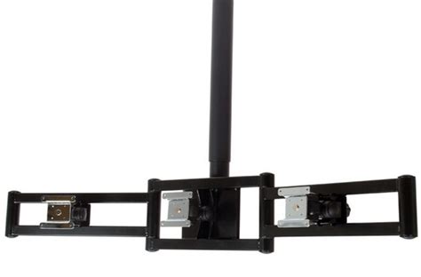 Tired of straining your neck and posture due to the set up of your monitor and desk space? Premier Mounts MMC Multiple Monitor Ceiling Mount for Flat P