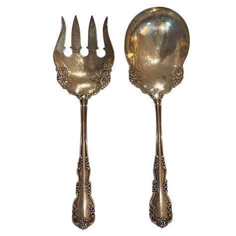 Circa 1908 Two Piece Serving Set By International Silver Co Rosalind