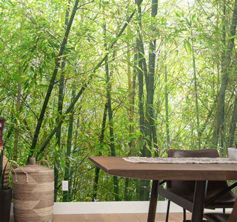 Bamboo Landscape Tree Wall Mural Tenstickers