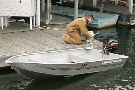 Research Tracker Boats Guide V12 Riveted Deep V Utility Boat On