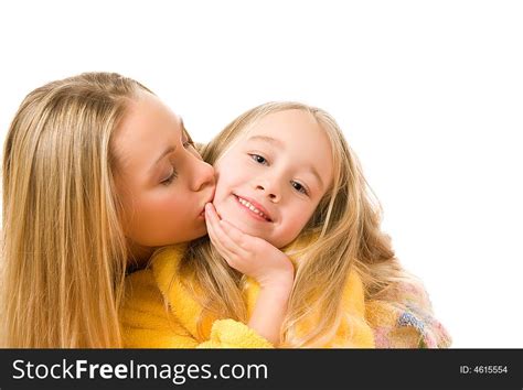 Mother Kissing Her Daughter Free Stock Images And Photos 4615554