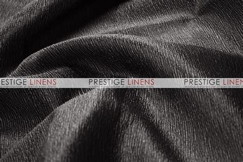 Luxury Textured Satin Fabric By The Yard Black Prestige Linens