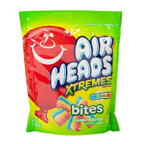 Airheads Xtreme Bites 9 Oz Pouch Nassau Candy