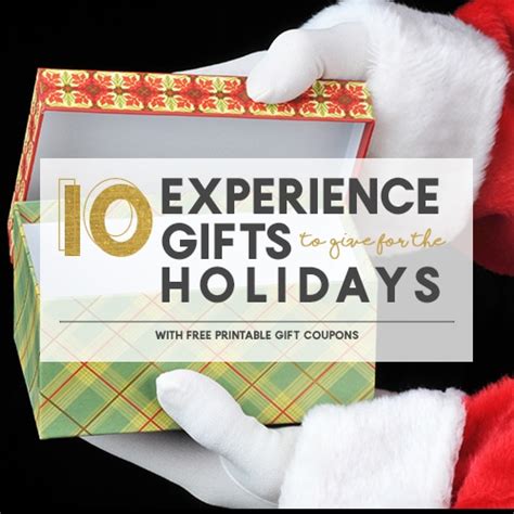 10 Experience Ts To Give This Holiday Season Printable T Coupon