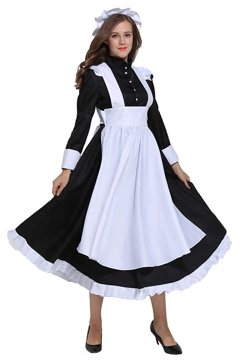 Maid Outfit Maid Dress Victorian Maid French Maid Costume Saloon Girls Maid Cosplay