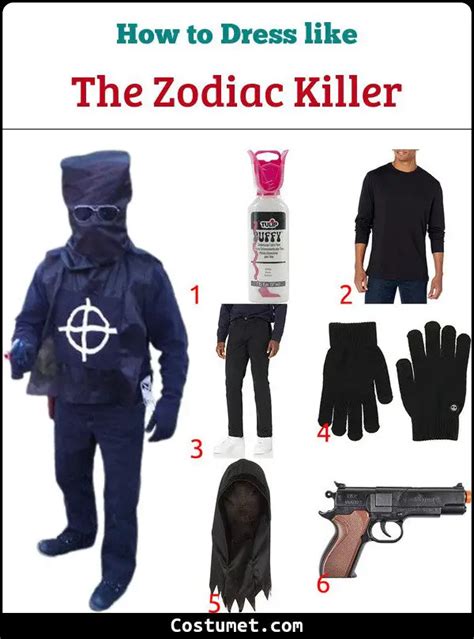 The Zodiac Killers Costume For Cosplay And Halloween
