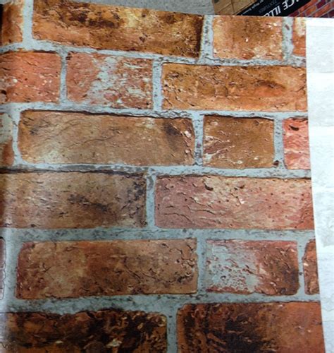 He1046st Rust Textured Brick Wallpaper Timeless Classics Teenage