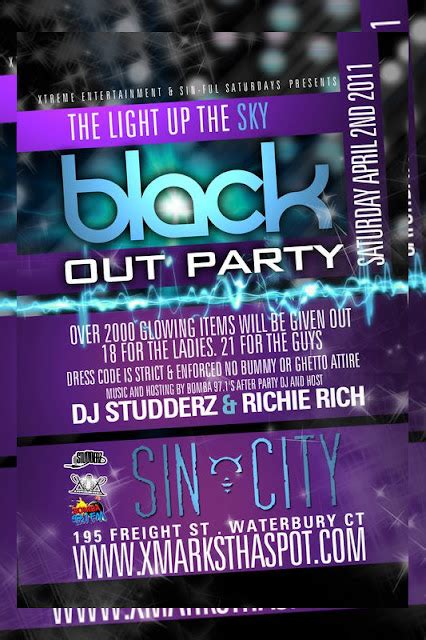 Sin City Upcoming Events Blackout Party Saturday April 2nd