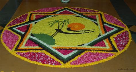 Most Beautiful Pookalam Designs For Onam Festival Part