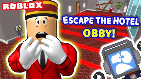 Escape Evil Hotel Obby In Roblox 🔪😈 Fandroid The Musical Robot Youtube