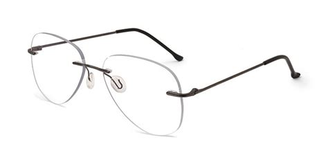 Mirar Clear Rimless Aviator Eyeglasses E13c12159 ₹1490