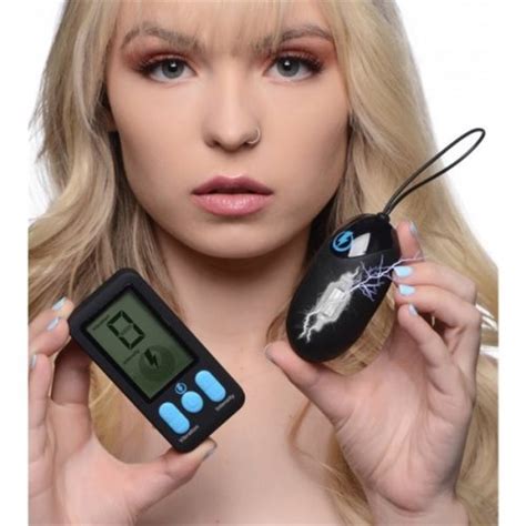 Zeus E Stim Pro Silicone Vibrating Egg With Remote Control Sex Toys At Adult Empire