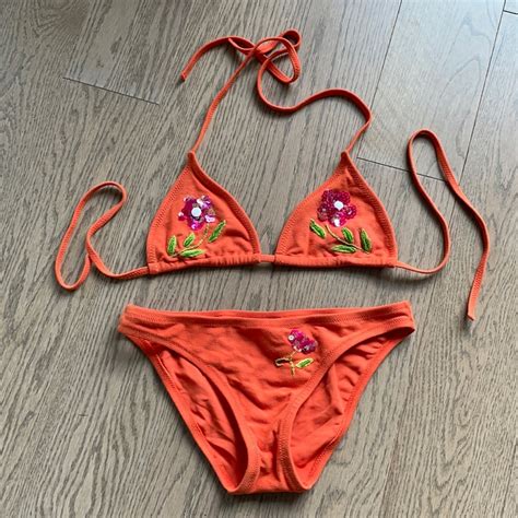 Victorias Secret Orange Bikini Size S Gem